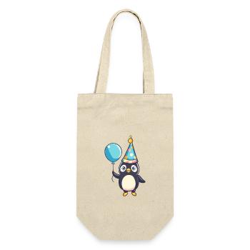 Penguin Birthday Baby - Gift Bag for Bottles - nature - Front