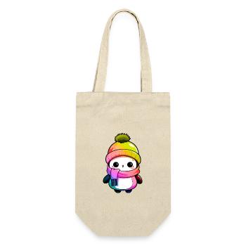 Penguin Winter Animal Colorful Comic - Gift Bag for Bottles - nature - Front