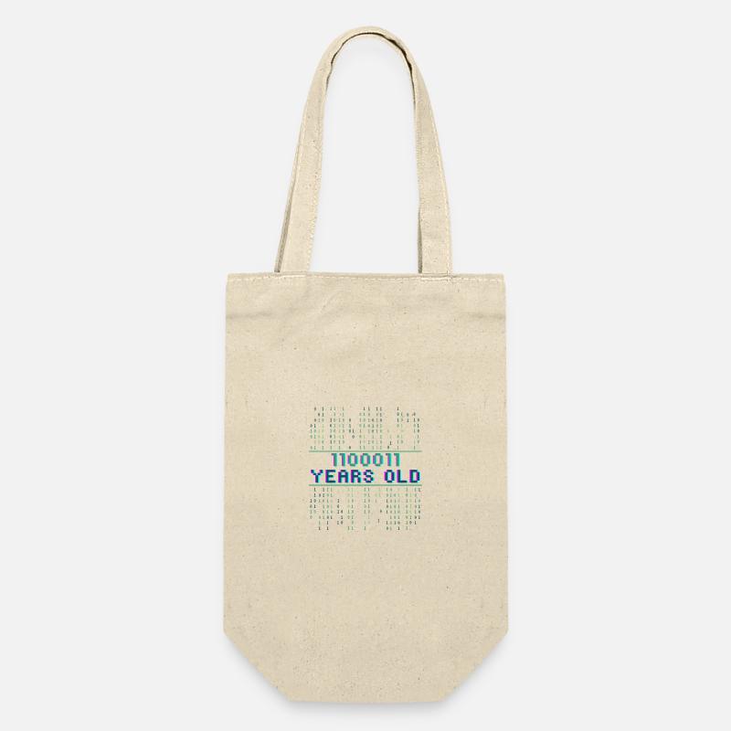 99th Birthday 99 years old Binary Code Computer Science - Gift Bag for Bottles - nature