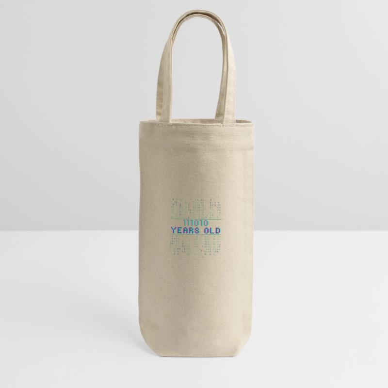 58th Birthday 58 Years Old Binary Code Coder Gift Bag for Bottles