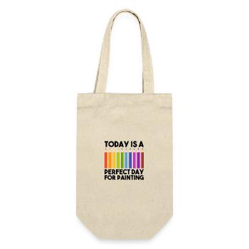 Cool Artist Today: A Perfect Day Painting Painter - Gift Bag for Bottles - nature - Front