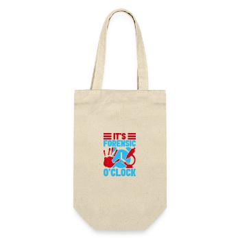 Forensic Science Major Forensic O´Clock Forensics - Geschenkbeutel für Flaschen - Natur - Vorne