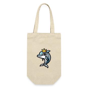 Dolphin Comic Crown - Gift Bag for Bottles - nature - Front