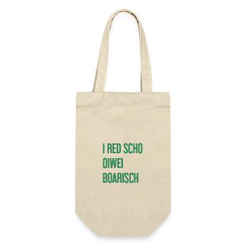 I red scho oiwei boarisch - Gift Bag for Bottles - nature - Front