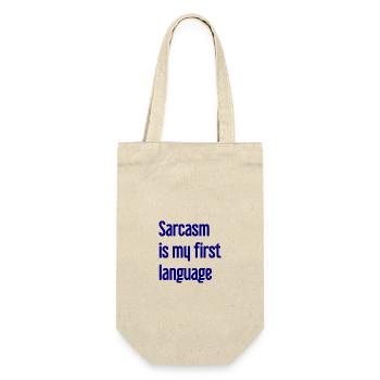 Sarcasm Pro - Gift Bag for Bottles - nature - Front