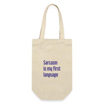 Sarcasm Pro - Gift Bag for Bottles - nature - Front