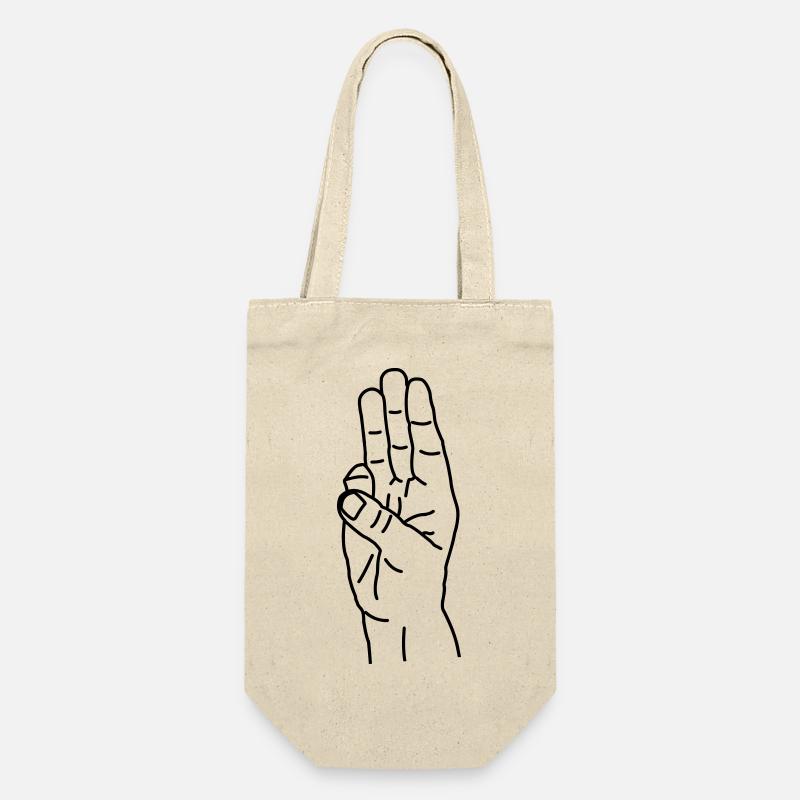 Hand gesture suppression Hunger games - Gift Bag for Bottles - nature