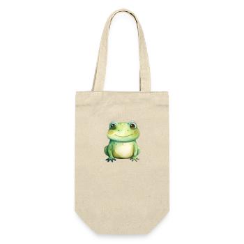 Grenouille classe grenouille à l’école primaire - Sac à bouteille - nature - Devant