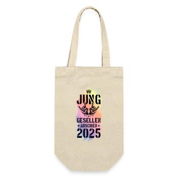 Junggesellenabschied 2025 Jga Party - Geschenkbeutel für Flaschen - Natur - Vorne