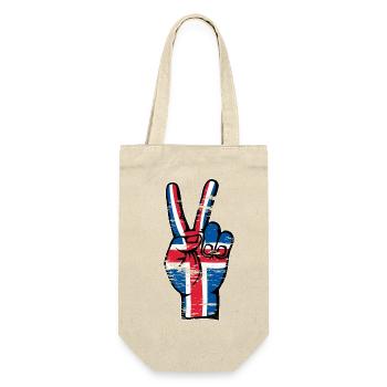 Iceland Flag Peace Victory Symbol Used - Gift Bag for Bottles - nature - Front