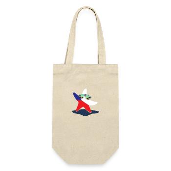 Czech-Star czech country czech republic praha praha - Gift Bag for Bottles - nature - Front