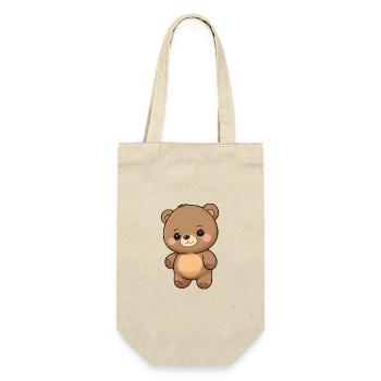 Totally cute bear - Gift Bag for Bottles - nature - Front
