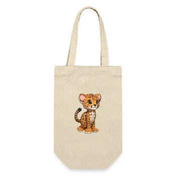 Guépard totalement mignon - Sac à bouteille - nature - Devant