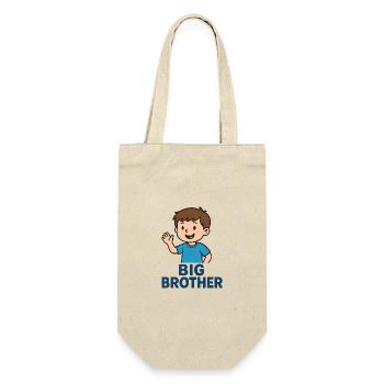 Big Brother Cartoon Wave Tee - Geschenkbeutel für Flaschen - Natur - Vorne
