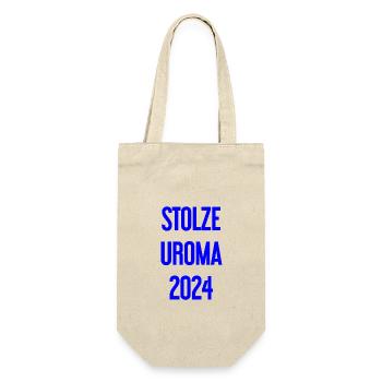 Proud great-grandma 2024 - Gift Bag for Bottles - nature - Front