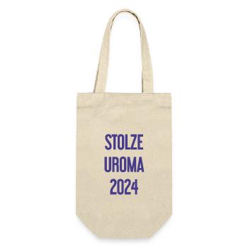 Proud great-grandma 2024 - Gift Bag for Bottles - nature - Front