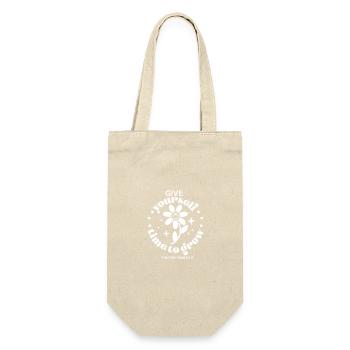 Give yourself time to go, you're worth it! - Gift Bag for Bottles - nature - Front