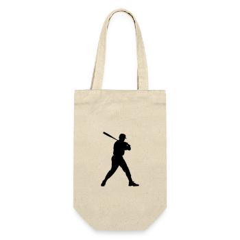 Icône de l’homme de baseball - Sac à bouteille - nature - Devant
