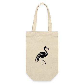 Flamingo - Gift Bag for Bottles - nature - Front