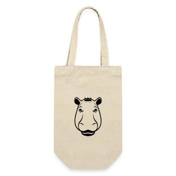 hippopotamus - Gift Bag for Bottles - nature - Front