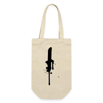 I stroke line graffiti drops Farbklex spray - Gift Bag for Bottles - nature - Front