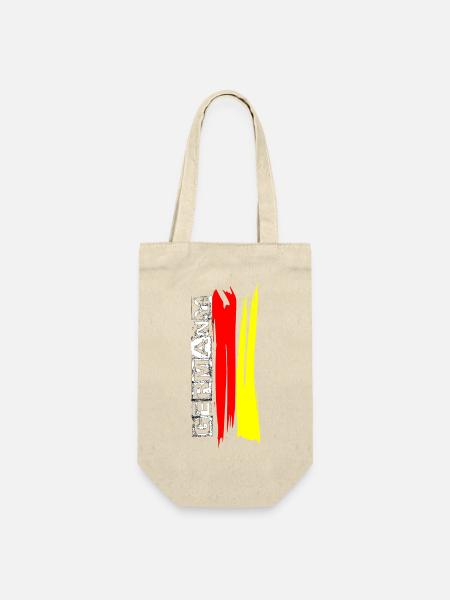 Deutsche Flagge Pinselstreifen - Geschenkbeutel für Flaschen - Natur