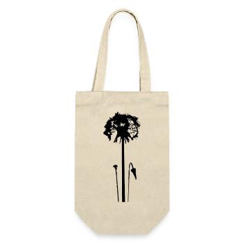 Pusteblume Löwenzahn Geschenkidee - Geschenkbeutel für Flaschen - Natur - Vorne