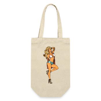 Pin up Girl Cider - Gift Bag for Bottles - nature - Front