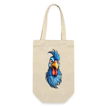 Un coq à plumes bleues - Sac à bouteille - nature - Devant