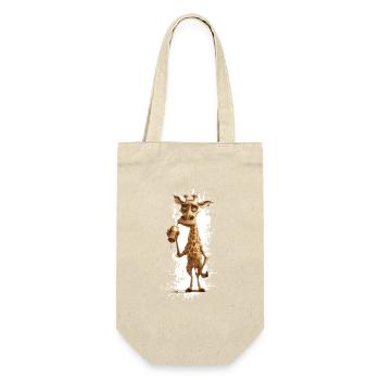 Girafe Bière Drôle - Sac à bouteille - nature - Devant