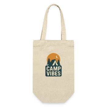 Camp Vibes – Lagerfeuer & Camping Design - Geschenkbeutel für Flaschen - Natur - Vorne