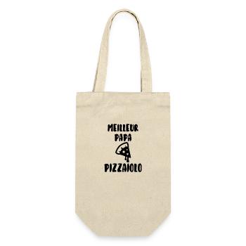 Meilleur papa pizzaiolo - Sac à bouteille - nature - Devant