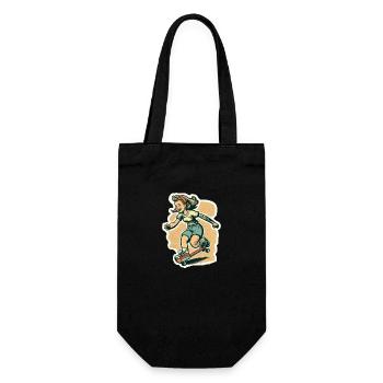 Skater Girl - Gift Bag for Bottles - black - Front