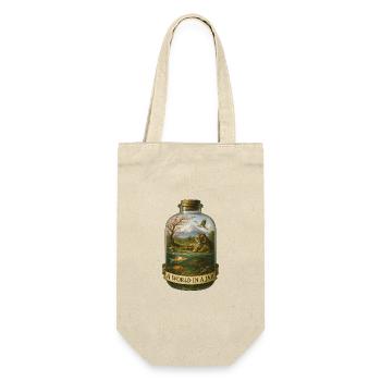 Japan Tiger & Koi – A World in a Jar - Gift Bag for Bottles - nature - Front