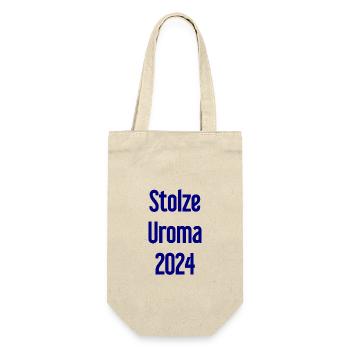 Proud great-grandma 2024 - Gift Bag for Bottles - nature - Front