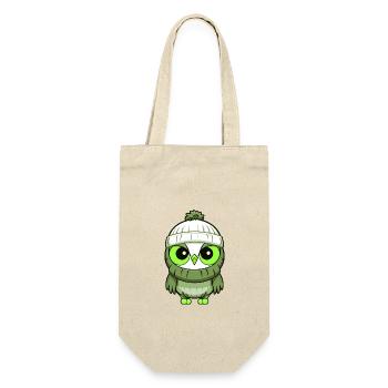 Bande dessinée d’hiver hibou - Sac à bouteille - nature - Devant