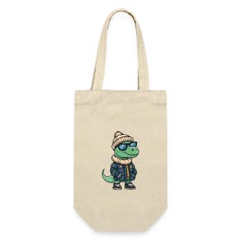 Dinosaur brontosaurus Cool Comic - Gift Bag for Bottles - nature - Front