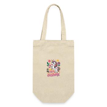 C’est mon 11e anniversaire Fleurs de licorne - Sac à bouteille - nature - Devant