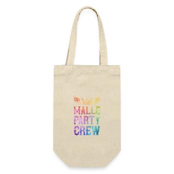 Malle Party Crew Saying - Gift Bag for Bottles - nature - Front