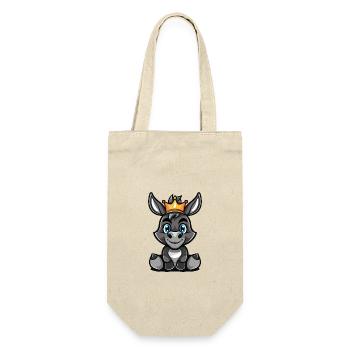 Donkey Comic Crown - Gift Bag for Bottles - nature - Front