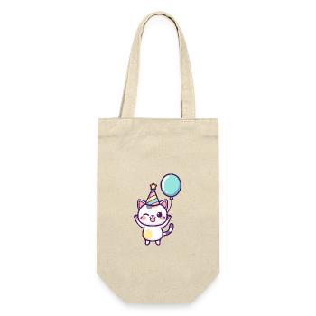 Cat Birthday Baby - Gift Bag for Bottles - nature - Front