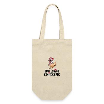 I Love My Chickens - Funny Chickens Cartoon - Gift Bag for Bottles - nature - Front