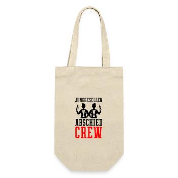 Junggesellen Jga Crew Bräutigam Team - Geschenkbeutel für Flaschen - Natur - Vorne