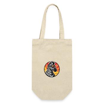 Zebra Comic Cool Summer - Gift Bag for Bottles - nature - Front