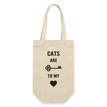 Cats are the key to my heart - Sac à bouteille - nature - Devant