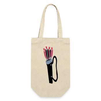 Archery quiver and arrows design by Patjila - Gift Bag for Bottles - nature - Front