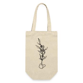 Florist Blume Pflanze Natur Gärtner - Geschenkbeutel für Flaschen - Natur - Vorne