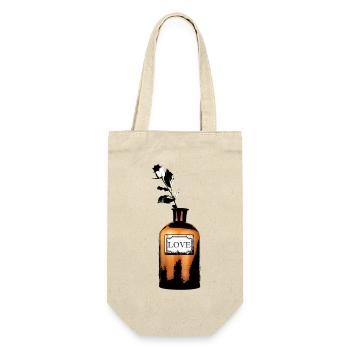Love from the bottle - Gift Bag for Bottles - nature - Front