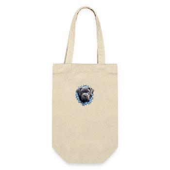 Cane Corso durch die Wand für einen Cane Corso - Geschenkbeutel für Flaschen - Natur - Vorne