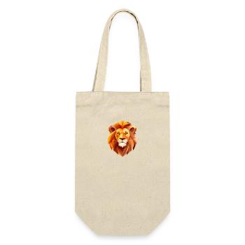Tier Löwe König für Löwen Liebhaber und Löwen - Geschenkbeutel für Flaschen - Natur - Vorne
